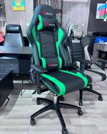 Ofis və oyun kresloları: Yeni, Təkərli, Qolları tənzimlənir, Dəri — 20