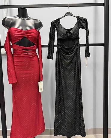 silver: Elegantna maxi haljina sa otvorima – model sa dugim rukavima i — 3
