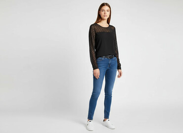 srebrna bluzka sylwestrowa: H&M, Women's blouse, size M