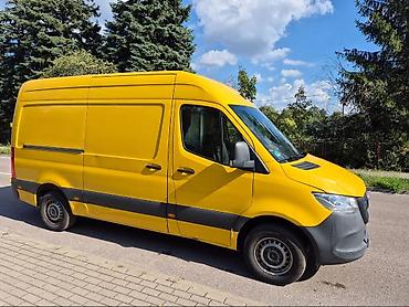 рейка спринтер: Mercedes-Benz Sprinter 315 фургон, жёлтый, длинная база и высокий — 6
