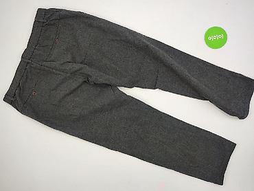mika second hand: Męskie spodnie materiałowe, grafitowe w drobny wzór — 3