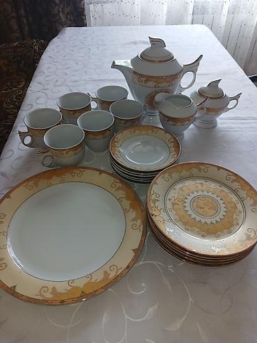 cay: Çay dəsti, rəng - Ağ, Farfor — 2