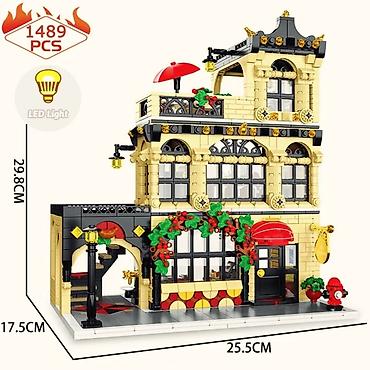 Игрушки: Конструкторы "Городской ресторан, отель и офис🔥🔥 1400+ деталей — 2