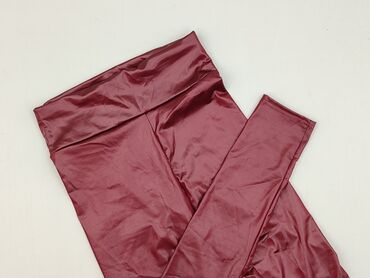 spodnie dresowe z szeroka guma w pasie: Leggings Eco-leather for women, size L