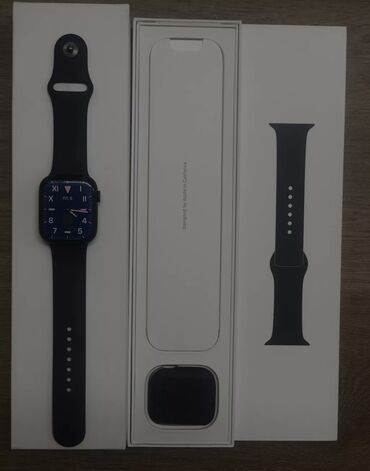 Кол сааттары: Apple Watch Series 7 45mm Цвет: Midnight В идеальном состоянии В