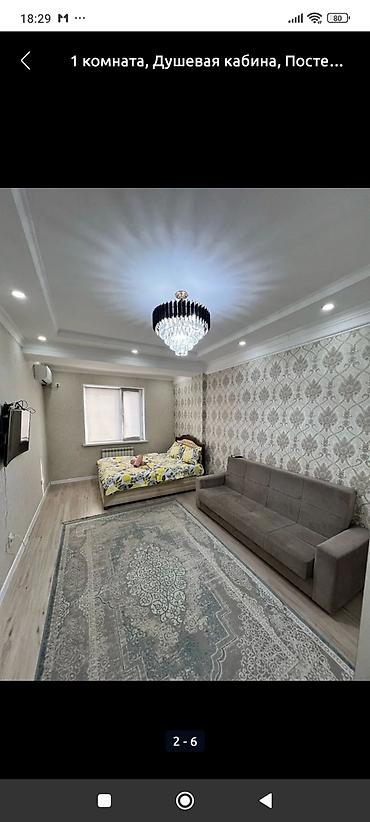 Посуточная аренда квартир: 1 комната, Душевая кабина, Постельное белье, Кондиционер — 16