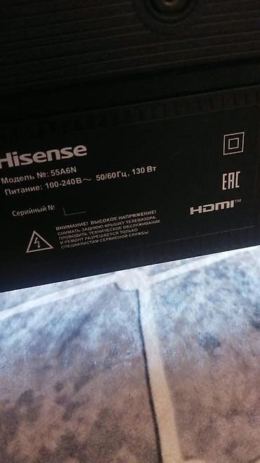 TV və video: Hisense televizor – model 55A6N ekranı sınığdır - Ekran diaqonalı — 1