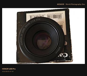 Foto və videokameralar: Canon EF 50mm f/1.8 STM obyektiv demek olarki istifade olunmayib. 550 — 5