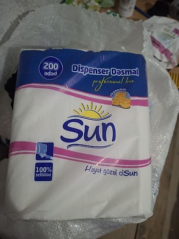 Бумажные полотенца: Sun Dispenser Dəsmal – professional line - 200 ədədlik paket - — 1
