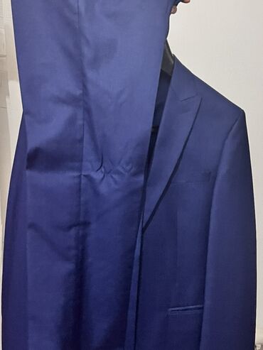 пиджак юбка: Классический мужской пиджак, насыщенный синий (royal blue). - Силуэт