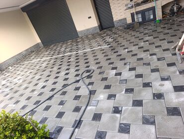 Tamet: Tamet döşəmə xidməti – dekorativ beton/daş təməli ilə həyət və giriş — 15