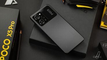 телефоны поко: Poco X5 Pro 5G, Новый, 256 ГБ, цвет - Черный, 2 SIM