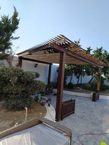 Sifarişlə digər bağ mebeli: Taxta məmulatları və həyət/perqola konstruksiyaları - Mətbəx üçün — 3