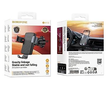 android auto: Держатель для телефона в автомобильную дефлекторную решётку Borofone — 1