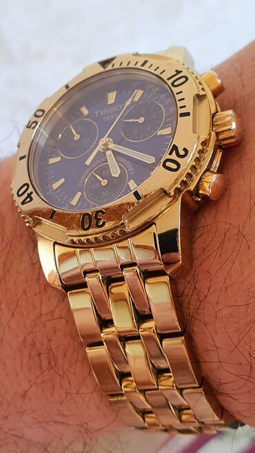 qol siniqlari: Oriqinal i̇sveçrə istehsalı ti̇ssot chronograph prs200. Sapfir şüşə
