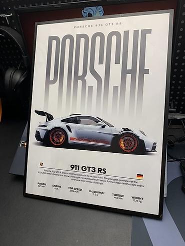 подароки: Постер в рамке “Porsche 911 GT3 RS” Размер 30*40 см - Оформление — 2