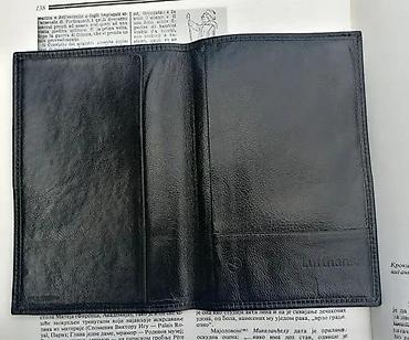 Novčanici: Vtg Lufthansa kožna crna futrola pasoš dokumente karte novča — 1