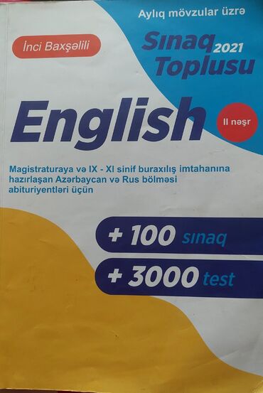 güvən sınaq cavabları: Ingilis dili Inci Bexselili sinaq toplusu 2021