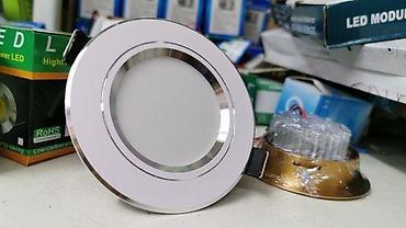 mini garniture: 💡 LED ROZETNA 3W – 6500K Matirano staklo (difuzor) – Bela alu maska — 2