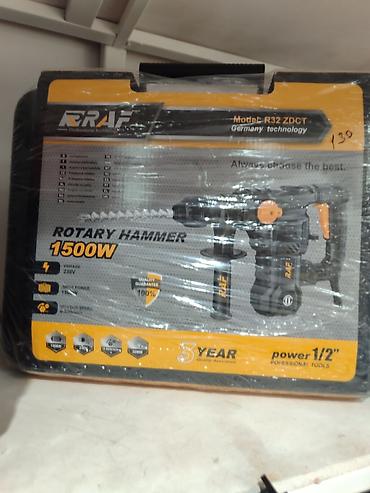 peraparator: RAF Rotary Hammer R32 ZDCT – Professional Tools Xüsusiyyətlər: - Güc — 3