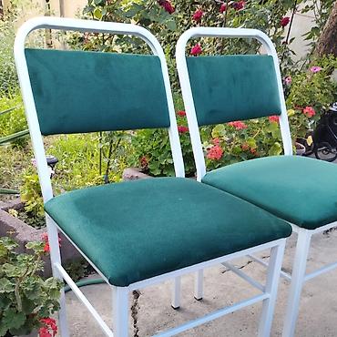 Стулья для кухни: Продаю новые железные стуля. Металическая стуля. Темир стулдар — 7