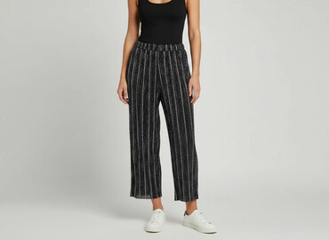 spodnie lata 80 damskie: Topshop, Material trousers for women, size L