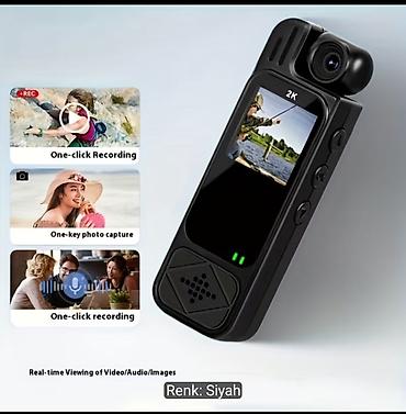 dji mikrofon qiymeti: Portativ Ultra-Aydın Spor Qeydiyyatçı – 2K mini kamera Rəng: qara — 3