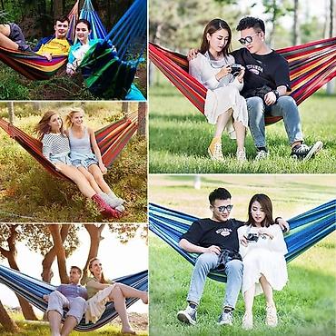 Qamaklar: Yelləncək Yellencek Yüksək keyfiyyətli hamak: Portativ hamak yumşaq — 3