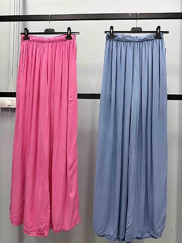 pantalone visoki struk: Ženske široke letnje pantalone – model sa visokim strukom 1450 din S M — 3