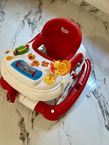 Ходунки, костыли, трости, роллаторы: Uşaq üçün xodunok Baby Hope uşaq gəzdirəni (walker) – qırmızı/ağ — 2