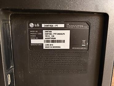 video pleyer: LG 24MT45A – PT TV/monitor - Ekran: 24 düym - Girişlər: 1x HDMI IN — 2