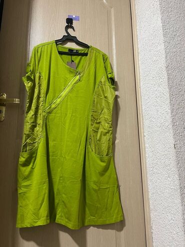 платье одежда: Повседневное платье, Лето, Короткая модель, 2XL (EU 44)