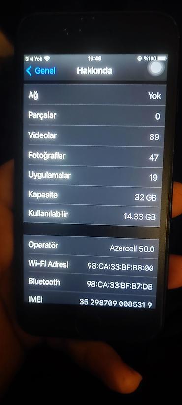 ikinci el ventilator: IPhone 7, Qara, Barmaq izi — 10