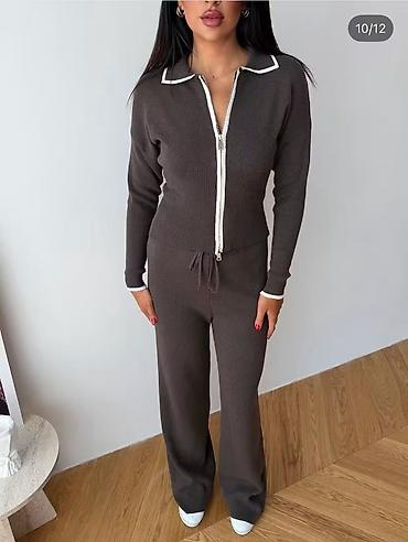 Gornji i donji deo: Kompletan outfit — zip jakna i pantalone od trikotaže! ❤️ Šta dobijač — 10