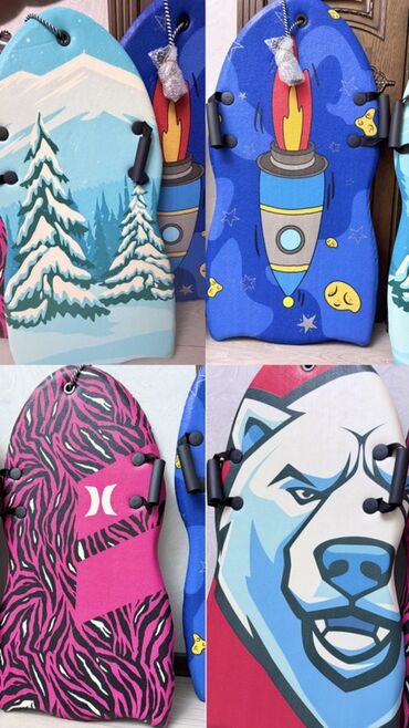 Санки и тюбинги: Прочные ледянки и санки для зимних покатушек. Ледянки: - Жесткая — 2