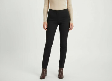 spodnie materiałowe z wysokim stanem: Material trousers for women, size XS
