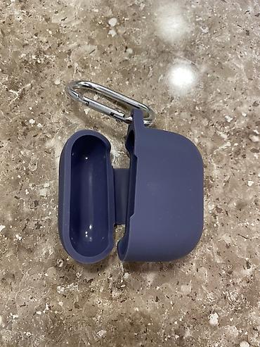 telfon qablari: Mavi rəngli silikon qulaqcıq qabı üçün qoruyucu örtük. airpods 3 üçün — 2