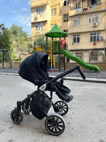Uşaq arabaları: Uşaq arabası – Otrek Sport (qara rəng) - Çevik və yığcam şassi — 3