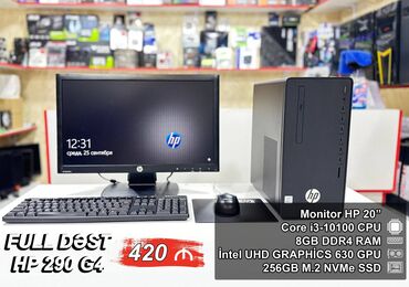 Modemlər və şəbəkə avadanlıqları: Masaüstü Kompüter ”HP Desktop 290 G4 MT” ⭐Full Dəst – 420 AZN ⭐Yeni
