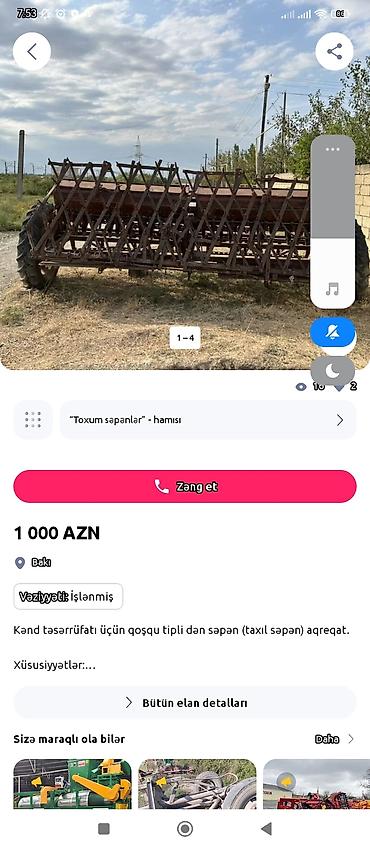 pambıq yığan maşınlar: Salam mene tehcili arpa sepen kohne selika lazimdir dede baba — 1