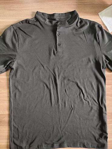 Kişi geyimləri: Qara rəngli kişi köynəyi – polo üslubunda - Model: qısaqoll, polo — 1