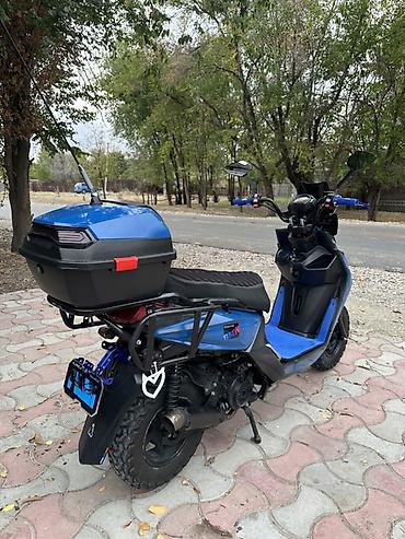 Скутеры: Продаю синий самурайчик💙 2025года😍🤍 165ти кубовыйй🔥🤍 пробег 4200км😍 — 5