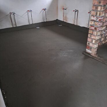 Напольные работы: Полусухой стяжка куйабыз уйдун ичине плита ламинат паркетке тегиз таза — 4