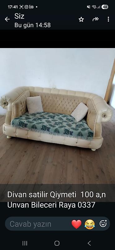 divan kontakt home: - Divan satılır - Klassik dizaynlı, qabarıq düyməli arxa hissə və — 1