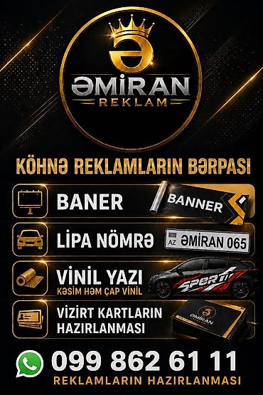 baki naftalan taksi: Reklamlarin hazirlanmasi.ve kohne reklamin berpasi ucuz ve kefiyetli — 1