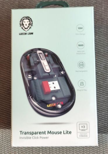 apple mouse: Görün Lion wirelles mouse Mause USB ilə enerji dolumu özəlliyinə