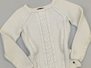 białe t shirty damskie plus size: Sweter, S, stan - Dobry