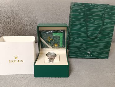 Очки: Наручные часы, Rolex, цвет - Серебристый