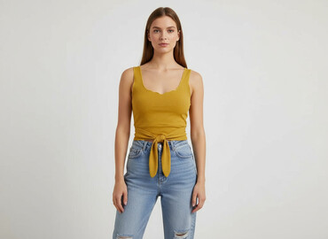 stradivarius top z odkrytymi ramionami: Missy Empire, Top damski, rozmiar S