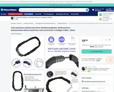 Dodaci za bicikl: *** AKCIJA *** #1733 Lanac za osiguranje od krađe bicikla, motocikla — 5